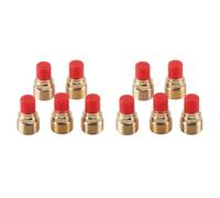 10pcs Gas Lens Collet Body 45V44 2.4mm 3/32 Copper for TIG Welding Torch WP - 9/20 / 25