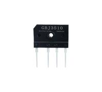 10PCS GBJ2510/3510/1010/1510/5010 15/25/35A induction cooker bridge stack flat bridge rectifier bridge(GBJ3510)