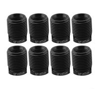 10Pcs Gear Shift Knob Thread Adapter Nut Insert Kit for Car and Truck with M8x1.25 M10x1.25 M12x1.25 M14x1.5 Sizes in Black Aluminum Alloy