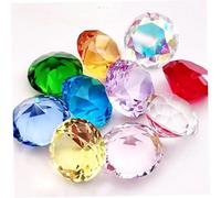 10Pcs Gems for Kids, 1in Diamonds, Colorful Diamonds Dive Toys Plastic Gems