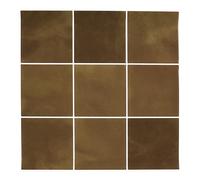 10Pcs Gemstone Color Series 9-grid Wall Tile Sticker, Terracotta