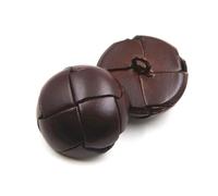 10Pcs Genuine Leather Bag Button 15/19/21/23/26mm High Quality Beige Black Brown Leather Buttons for Coat Jacket Buttons,Qq Coffee,20mm,20mm