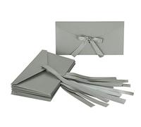 10PCS Gift Card Envelopes Birthday Card Envelope Pearlescent Paper Wedding Invitation Envelope Cute Mini Envelopes with Ribbon for Handmade Invitations Letters or Festival Cards