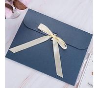10pcs Gift Envelopes Large Envelopes with Ribbon Party Gift Bags Silk Scarf Packaging Box Invitation Cards Holder for Decoration Greeting Cards Thanksgiving Christmas New Year Wedding Birthday