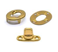 10pcs Gilt brass turnbutton fastener 6mm kit eyelet bases for boat canopy canvas gazebo tarpaulin cover