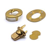 10pcs Gilt brass turnbutton fastener cloth kit eyelet bases for boat canopy canvas gazebo tarpaulin cover