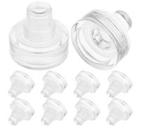 10pcs Glass Wine Bottle Stopper Reusable Sealing Plug T Shaped for Bottles | Silicone Seal Helps Prevent Leaks and Keep Drinks Fresh, Suitable for Beer Bottles, Dinner Tables or Bars 3.2x2.9x2.9cm