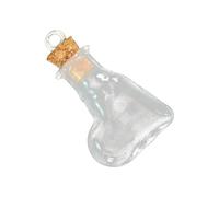 10pcs Glass Wish Bottles With Corks For Crafting And Wedding Occasion Necklace Pendant Bottles Clear Glass Container Jars