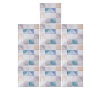 10pcs Glitter Mosaic Wall Stickers 10x10cm Sheets For Indoor Decor Applications On Kitchen Backsplash Bathroom Wall And Bedroom Areas(MSC079)