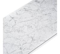 10PCS Gloss PVC Wall Panels 260 x 25 cm, Tongue & Groove Interlocking Bathroom Shower Panelling, 5mm Waterproof Wall Cladding for Bathroom Kitchen Ceiling & Any Room (Marble Grey)