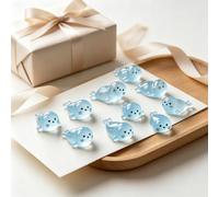 10Pcs Glow in The Dark Mini Seal Figurines Cute Luminous Resin Animals | Cute Luminous Resin Sea Animals Seal DIY Tiny Ocean Creatures for Hand Creation, Interior Car