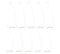 10Pcs Glow Tube Single Balance Hook Divider Fishing Gear Fishing Balance Connector 15/20/30/40cm Feeder Sleeve Stainless Steel
