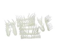 10Pcs Glowing Crawfishes Lures Lobster Shrimp Swimbaits for Freshwater Saltwater Lures, Silicone Fishing Craw Baits Set Glowing Soft