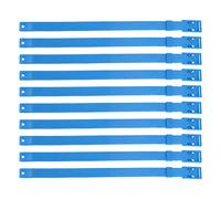 10PCS Goat Collar PU 23 Inch Adjustable Livestock Collar for Farm Animal Cow Horse Sheep, Color Coding Identification for Health Monitoring and Group Management (Blue)