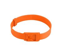 10PCS Goat Collars,Premium Variable Goat Collar - 23-Inch PU Livestock Collar for Cattle, Horses, and Sheep - Green Color Coded Identification for Farm Management (Orange)