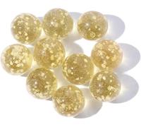 10Pcs Gold Marbles Glow in The Dark Marbles for Glass Glass Ball Luminous Ball Runs for Marble DIY and Home Decoration Dice and Marble (12mm/0.47in)