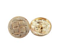 10Pcs Gold Metal Buttons, Suitable for Sweaters, Coats, Shirt Decoration and DIY Handmade Sewing Accessories,25mm