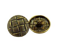 10Pcs Gold Metal Buttons, Suitable for Sweaters, Coats, Shirt Decoration and DIY Handmade Sewing Accessories,22mm