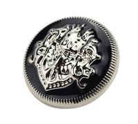 10Pcs Gold, Silver, Black Lion and Crown Metal Buttons for Suit Jacket, Coat, Vintage Clothing and Sewing Crafts,28mm