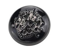 10Pcs Gold, Silver, Black Lion and Crown Metal Buttons for Suit Jacket, Coat, Vintage Clothing and Sewing Crafts,18mm