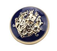 10Pcs Gold, Silver, Black Lion and Crown Metal Buttons for Suit Jacket, Coat, Vintage Clothing and Sewing Crafts,15mm