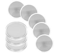 10pcs Golden Copper round Blank Coin for Engraving with Storage Case | Threaded Edged Finish, Blank Surface for Jewellery Making, DIY Crafters, Phone Charm Projects, Gift Makers