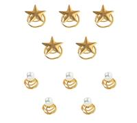 10pcs Golden Spiral Hair Pins Hair Accessories for Wedding Women Lightweight Alloy Clips Comfortable to Carry and Will Not Hurt Scalp