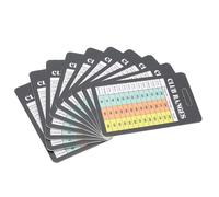 10PCS Golfing Club Range Chart Card for Quick Reference Yardage - Durable Golfing Distance Card for All Skill Levels, Pack of Score Cards