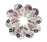 10Pcs Golfs Iron Club Head Covers Protections Sleeve Waterproofs PU Leather Rod Cases Protective PU Soft Enduring Portable