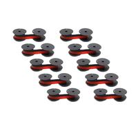 10pcs GR24 GR-24 Typewriter Carbon Ribbon 1024 EP102 Black/Red Cash Register Till Calculator Ink Cartridge Ribbon SPOOL RIBBON(GR24 Black Red 10pcs)