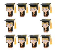 10pcs Graduation Candy Box Boy Doctor Hat Gift Box Paper | Graduation Time, Graduation Cap Insert, Class Leaving Gifts, Bachelor Party Cap