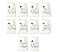 10Pcs Graduation Candy Cookie Treat Bags Sweet Endings To New Beginnings Congrats Graduate Buffet Bag