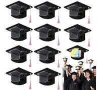 10PCS Graduation Cards With Plastic Domes,2026 Graduation Candy Dome Greetingcard Gift with Tassel Chocolate Box,GraduationCap Candy Cards for Friend Party Favors Candys Holder Graduations Gifts