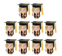 10pcs Graduation Paper Candy Boxes Girl Doctor Hat Box