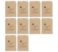 10Pcs Graduation Treat Gift Bags, 15x21cm, Cookie, Yellow | Class of 2025 Cookie Packaging for Graduation Celebrations, 15x21cm, Paper Treat Gift Bag