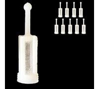 10pcs Gravity Feed Paint Filter Strainers 11mm Nylon Mesh for HVLP Spray Car Repair Tools