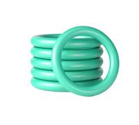 10pcs Green Fluororubber Oil-resistant Sealing O-rings, Outer Diameter 46mm, Inner Diameter 38mm, Cross-sectional Diameter 4mm