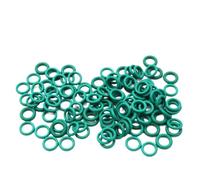 10pcs Green O Ring CS 1/2/3.1/4mm OD 5-70mm Acid Alkali O-Ring Fluororubber Rubber Sealing Gasket(OD 15mm,CS 2mm)