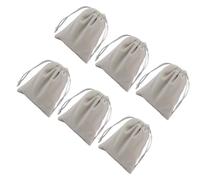 10pcs Grey Jewellery Drawstring Pouches 9x7cm, Reusable Lint Bags | Ten-pack Set, Easy-access Closure, for Sachet and Pocket Watches, Travel or Banquet Use