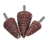 10PCS Grinding Head Sandpaper Flap Wheels 6MM Shank Tapered Cone for Polishing and Grinding Internal Circles and Irregular Positions with Power Tools (20mm)