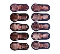 10pcs Grip Sock, Grip Breathable Elastic Slippery Sock, Slipper Cushioned Socks Black Navy Blue Deep Purple (Small Children 2329
