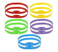 10pcs Guess Game Props with 5 Colors, Adjustable Board Game Accessories Insertable Cards for Family Party Activities Adults Kids Classroom Learning