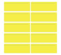 10pcs Guided Reading Strips,Tracking Highlight Colored Overlay Bookmark,Reading Ruler with Line for Classroom to Reduce Visual Stress (Yellow)