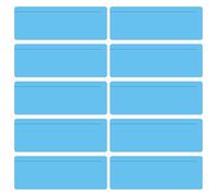 10pcs Guided Reading Strips,Tracking Highlight Colored Overlay Bookmark,Reading Ruler with Line for Classroom to Reduce Visual Stress (Sky Blue)