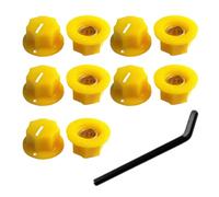 10Pcs Guitar Effect Pedal Footswitch Knobs Foot Nail Caps Protections For Effect Pedal Protections Set Control Knobs