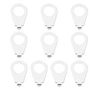 10PCS Guitar Knob Pointers Plate Compatible with Gibson Les Pauls Electric Guitar Knob Position Indicators Instrument Parts 10mm ID 14mm OD Silver