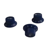 10pcs Guitar Parts A Set Of 3 PCS For Control Knobs 2 Volume 1 Tone Guitar Control Knobs Volume Tone(Darkblue)