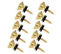10Pcs Guitar Strap Locks Buttons End Pin Security Straplocks For Acoustics Ukuleles Bass Banjos Easy To Install