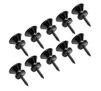 10Pcs Guitar Strap Locks Buttons End Pin Security Straplocks For Acoustics Ukuleles Bass Banjos Easy To Install