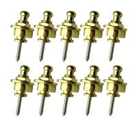 10Pcs Guitar Strap Locks Buttons End Pin Security Straplocks For Acoustics Ukuleles Bass Banjos Easy To Install